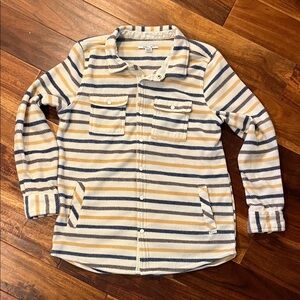 O’Neill Snap Up Striped Long Sleeve Shacket Fleece
